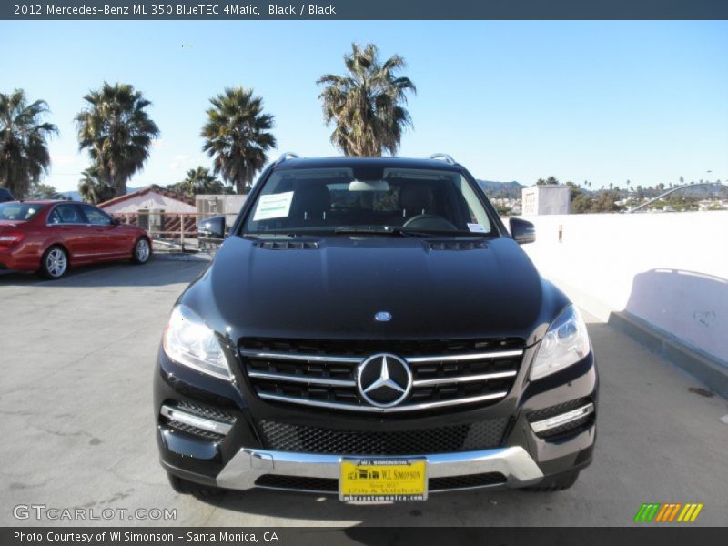 Black / Black 2012 Mercedes-Benz ML 350 BlueTEC 4Matic