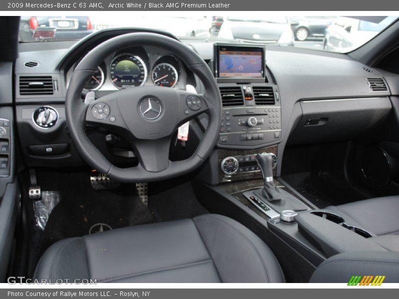 Arctic White / Black AMG Premium Leather 2009 Mercedes-Benz C 63 AMG