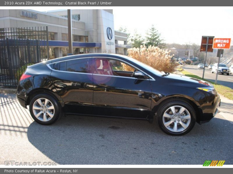Crystal Black Pearl / Umber 2010 Acura ZDX AWD Technology