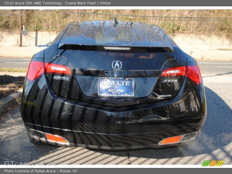 Crystal Black Pearl / Umber 2010 Acura ZDX AWD Technology
