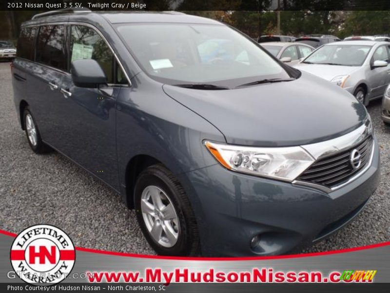 Twilight Gray / Beige 2012 Nissan Quest 3.5 SV