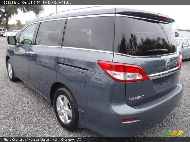 Twilight Gray / Beige 2012 Nissan Quest 3.5 SV