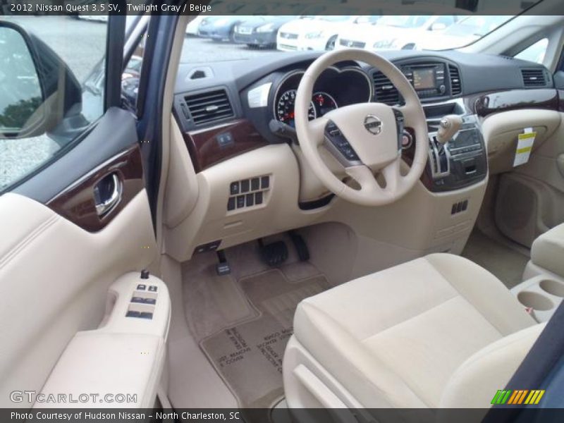 Twilight Gray / Beige 2012 Nissan Quest 3.5 SV