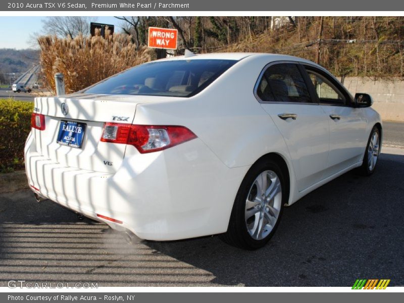 Premium White Pearl / Parchment 2010 Acura TSX V6 Sedan