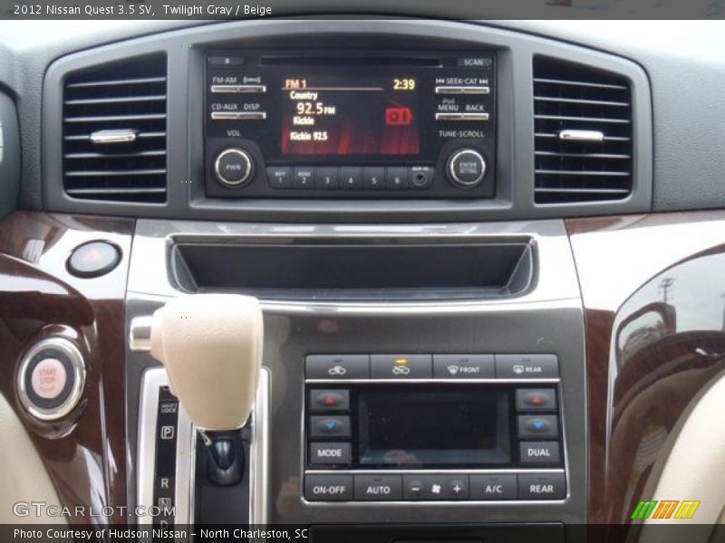 Twilight Gray / Beige 2012 Nissan Quest 3.5 SV