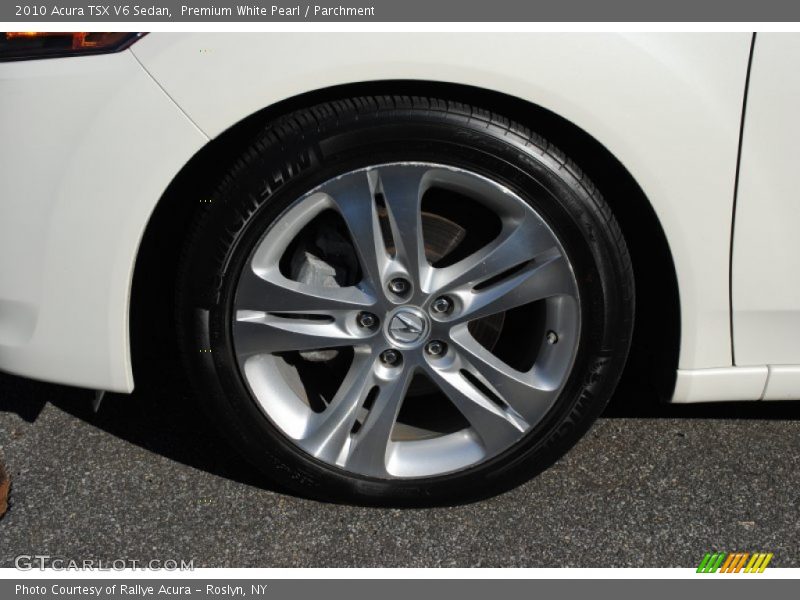 Premium White Pearl / Parchment 2010 Acura TSX V6 Sedan