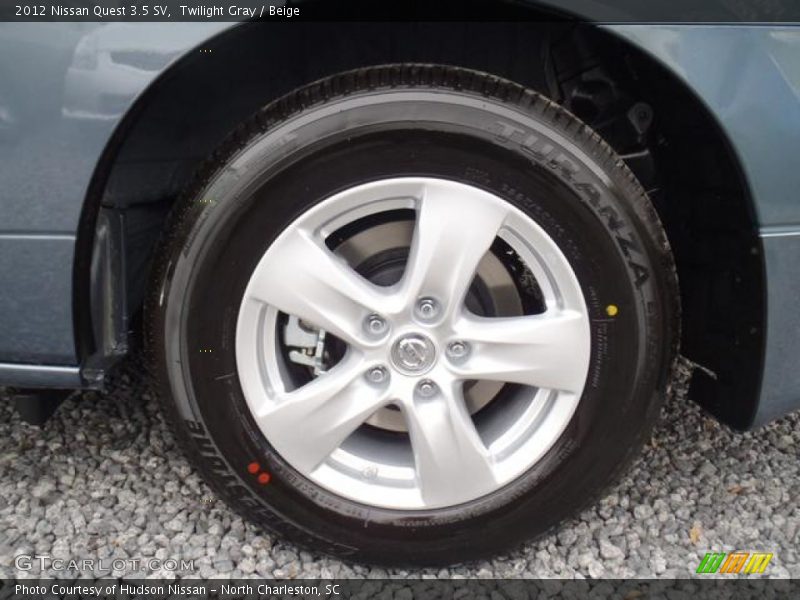Twilight Gray / Beige 2012 Nissan Quest 3.5 SV