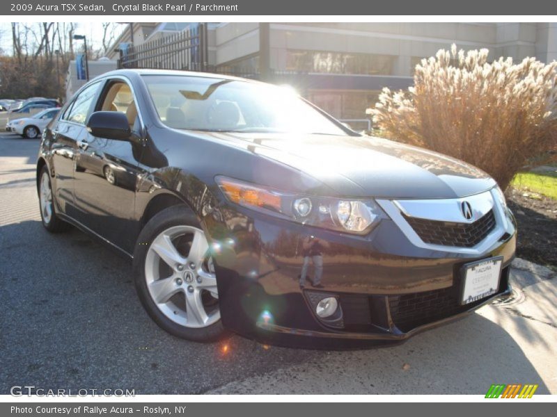 Crystal Black Pearl / Parchment 2009 Acura TSX Sedan