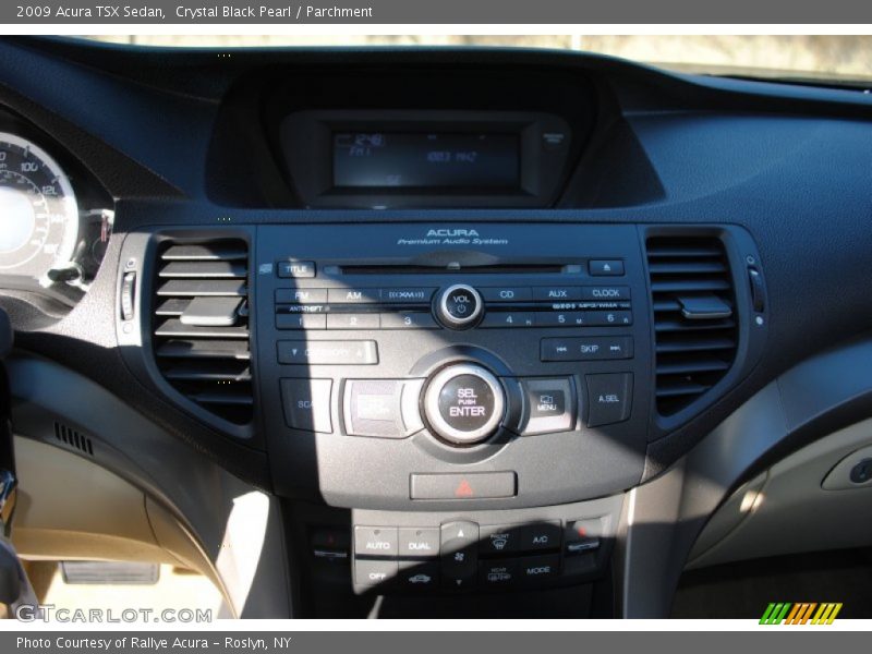 Crystal Black Pearl / Parchment 2009 Acura TSX Sedan