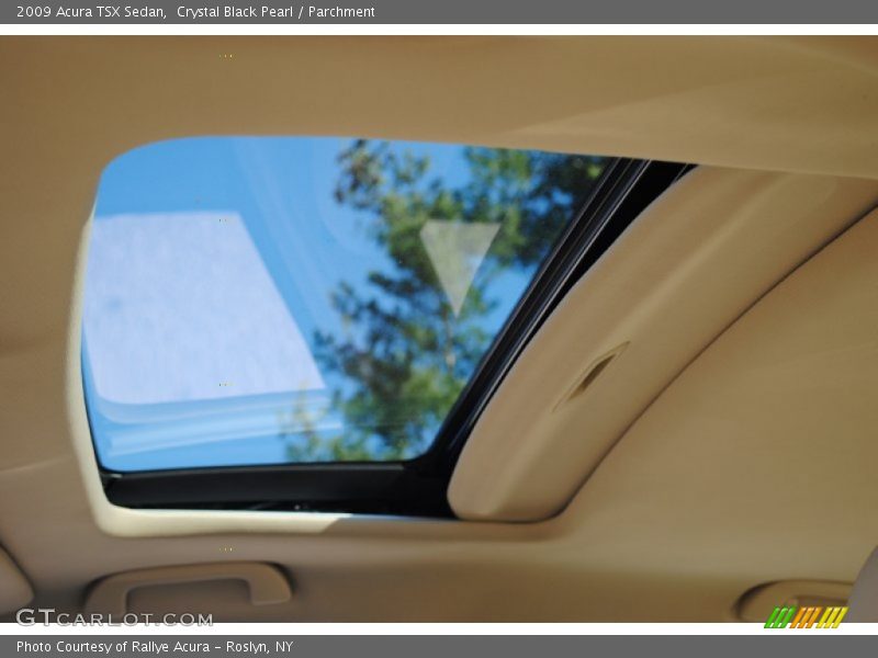 Crystal Black Pearl / Parchment 2009 Acura TSX Sedan