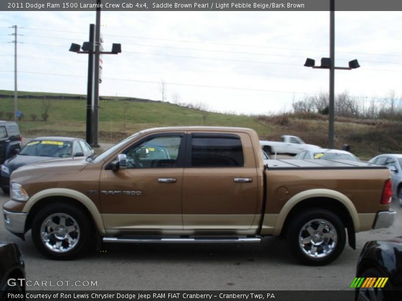 Saddle Brown Pearl / Light Pebble Beige/Bark Brown 2011 Dodge Ram 1500 Laramie Crew Cab 4x4