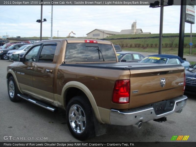 Saddle Brown Pearl / Light Pebble Beige/Bark Brown 2011 Dodge Ram 1500 Laramie Crew Cab 4x4
