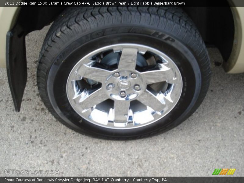 Saddle Brown Pearl / Light Pebble Beige/Bark Brown 2011 Dodge Ram 1500 Laramie Crew Cab 4x4