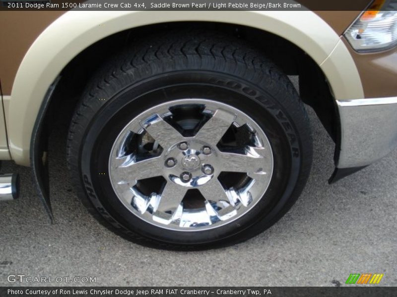 Saddle Brown Pearl / Light Pebble Beige/Bark Brown 2011 Dodge Ram 1500 Laramie Crew Cab 4x4