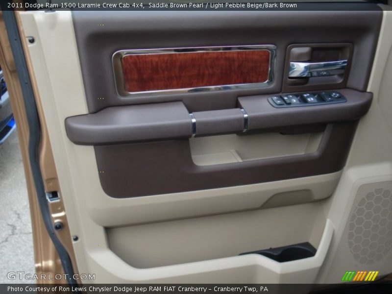 Saddle Brown Pearl / Light Pebble Beige/Bark Brown 2011 Dodge Ram 1500 Laramie Crew Cab 4x4