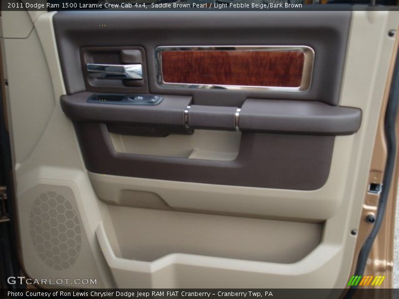 Saddle Brown Pearl / Light Pebble Beige/Bark Brown 2011 Dodge Ram 1500 Laramie Crew Cab 4x4