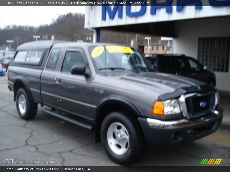 Dark Shadow Grey Metallic / Medium Dark Flint 2005 Ford Ranger XLT SuperCab 4x4