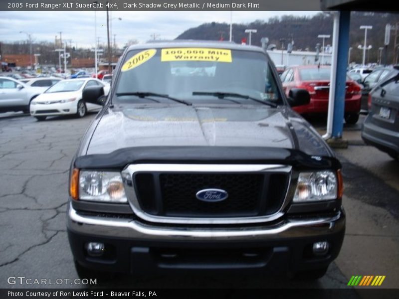 Dark Shadow Grey Metallic / Medium Dark Flint 2005 Ford Ranger XLT SuperCab 4x4