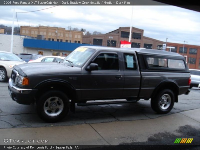Dark Shadow Grey Metallic / Medium Dark Flint 2005 Ford Ranger XLT SuperCab 4x4