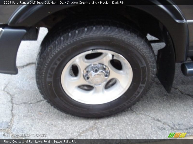 Dark Shadow Grey Metallic / Medium Dark Flint 2005 Ford Ranger XLT SuperCab 4x4