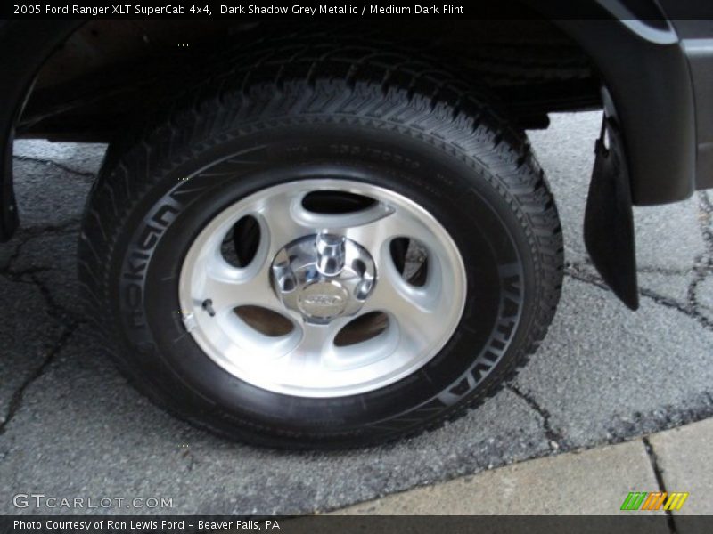 Dark Shadow Grey Metallic / Medium Dark Flint 2005 Ford Ranger XLT SuperCab 4x4