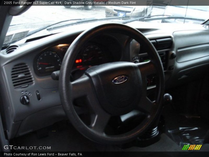 Dark Shadow Grey Metallic / Medium Dark Flint 2005 Ford Ranger XLT SuperCab 4x4