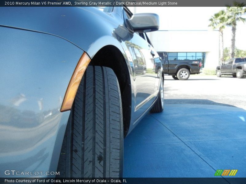 Sterling Gray Metallic / Dark Charcoal/Medium Light Stone 2010 Mercury Milan V6 Premier AWD