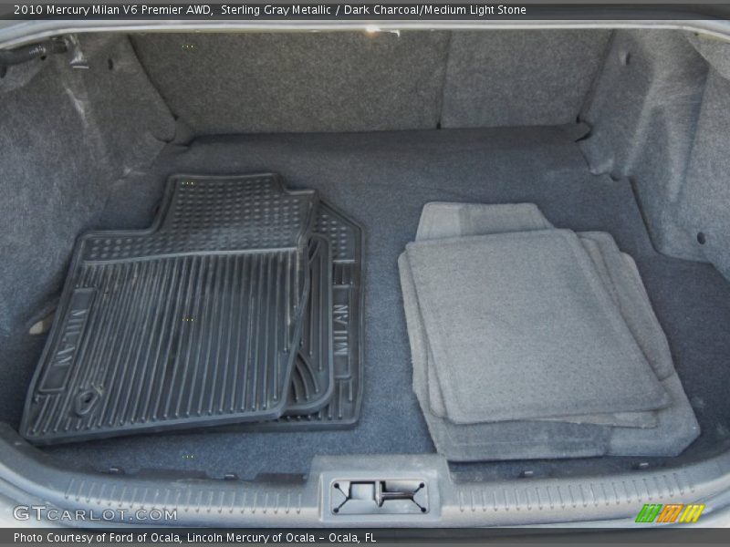 Sterling Gray Metallic / Dark Charcoal/Medium Light Stone 2010 Mercury Milan V6 Premier AWD