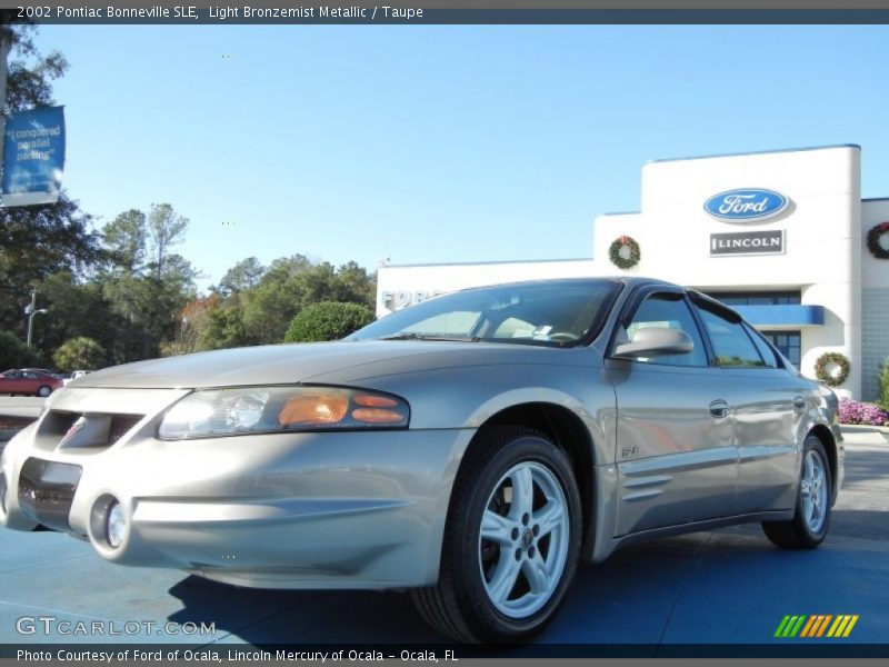 Light Bronzemist Metallic / Taupe 2002 Pontiac Bonneville SLE