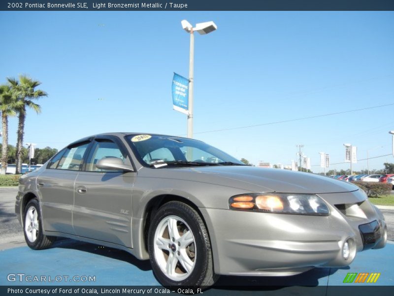 Light Bronzemist Metallic / Taupe 2002 Pontiac Bonneville SLE