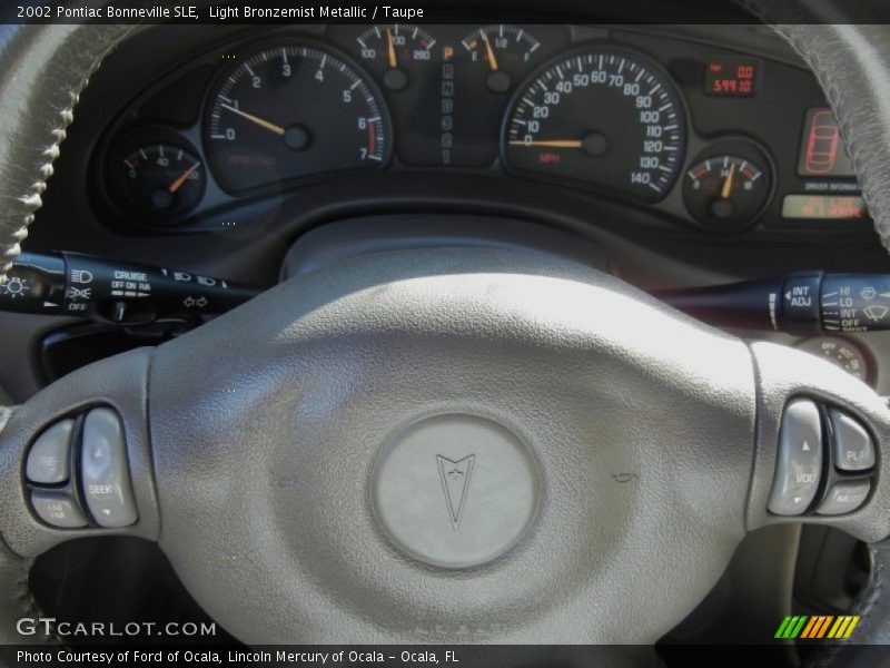 Light Bronzemist Metallic / Taupe 2002 Pontiac Bonneville SLE