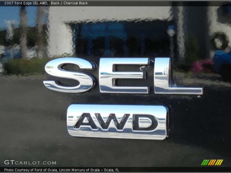 Black / Charcoal Black 2007 Ford Edge SEL AWD