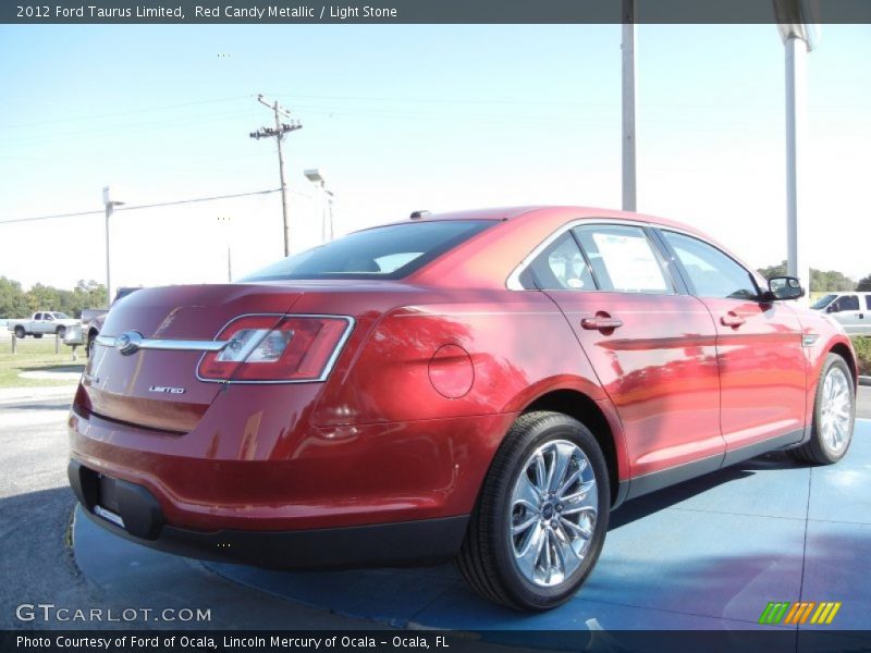 Red Candy Metallic / Light Stone 2012 Ford Taurus Limited