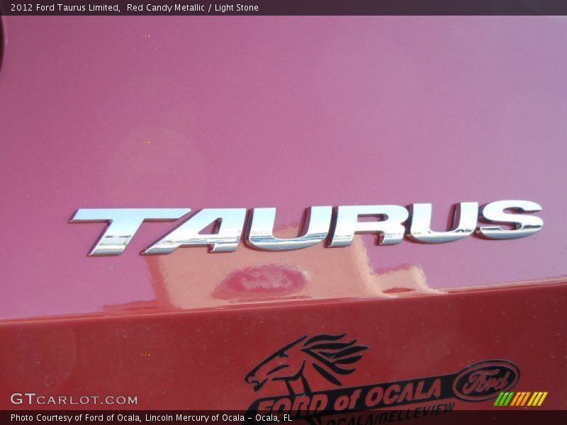 Red Candy Metallic / Light Stone 2012 Ford Taurus Limited