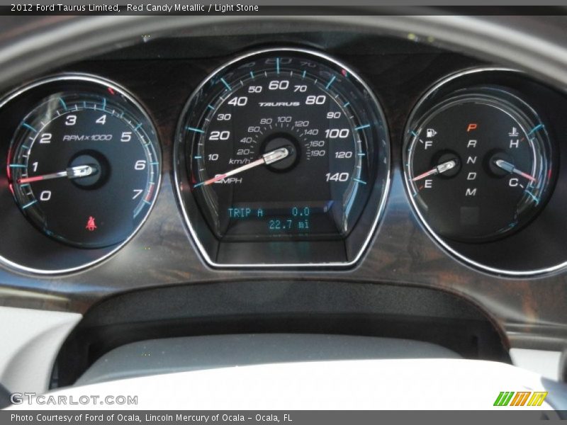  2012 Taurus Limited Limited Gauges