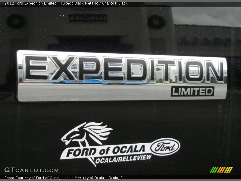 Tuxedo Black Metallic / Charcoal Black 2012 Ford Expedition Limited