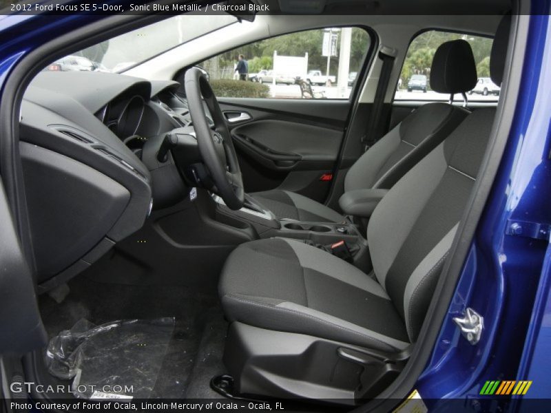 Sonic Blue Metallic / Charcoal Black 2012 Ford Focus SE 5-Door