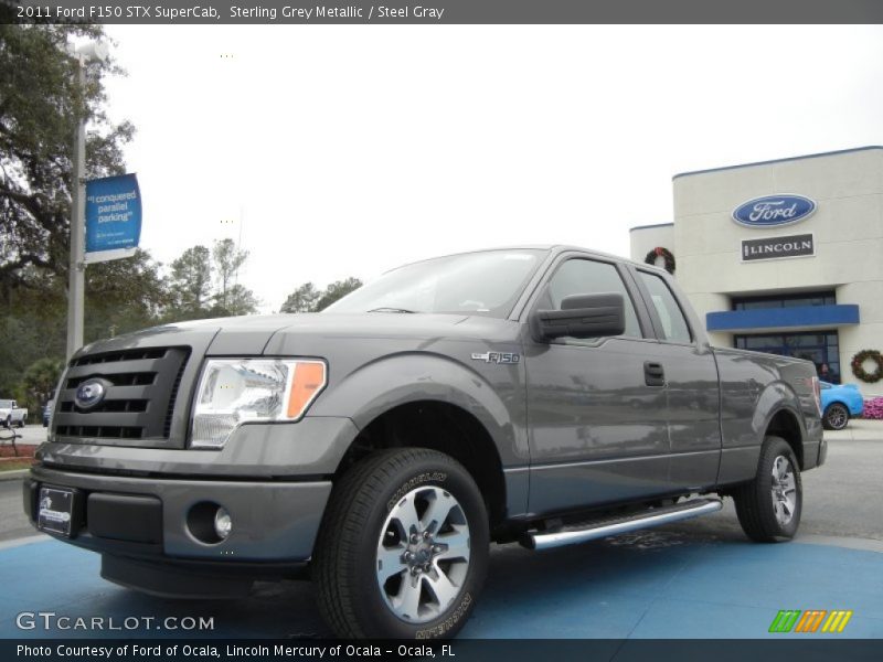 Sterling Grey Metallic / Steel Gray 2011 Ford F150 STX SuperCab