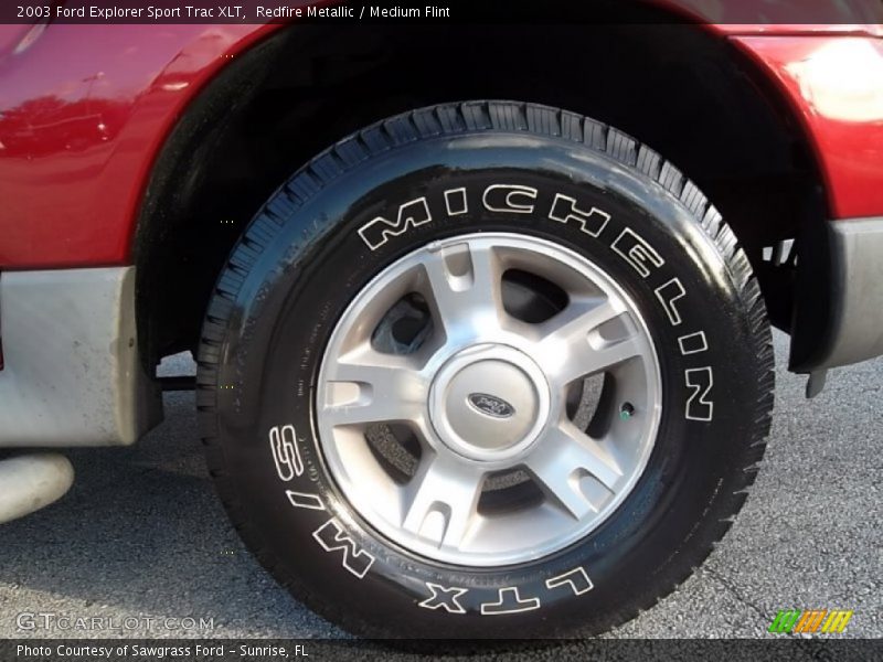 Redfire Metallic / Medium Flint 2003 Ford Explorer Sport Trac XLT