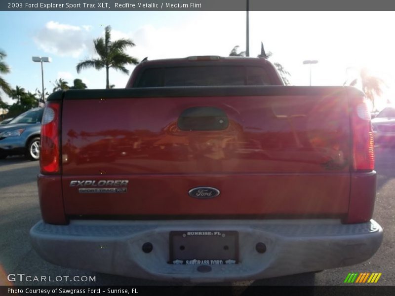 Redfire Metallic / Medium Flint 2003 Ford Explorer Sport Trac XLT