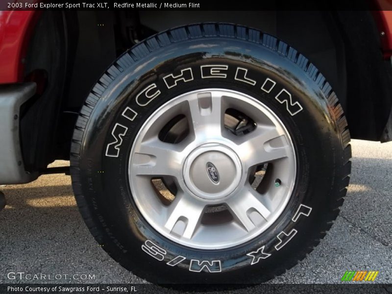 Redfire Metallic / Medium Flint 2003 Ford Explorer Sport Trac XLT