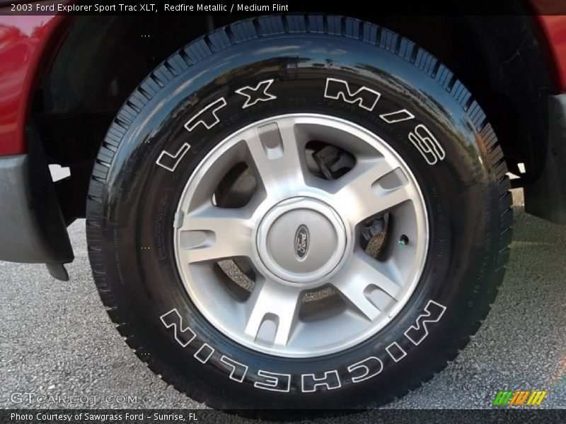Redfire Metallic / Medium Flint 2003 Ford Explorer Sport Trac XLT