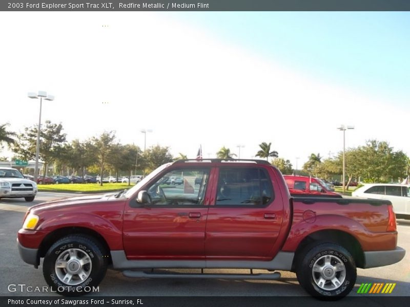 Redfire Metallic / Medium Flint 2003 Ford Explorer Sport Trac XLT