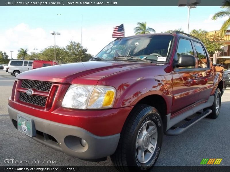 Redfire Metallic / Medium Flint 2003 Ford Explorer Sport Trac XLT