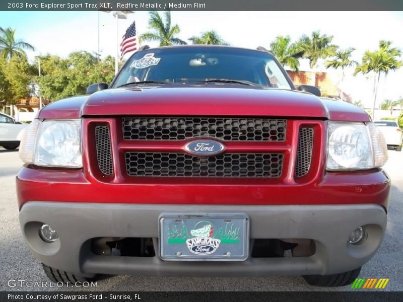 Redfire Metallic / Medium Flint 2003 Ford Explorer Sport Trac XLT