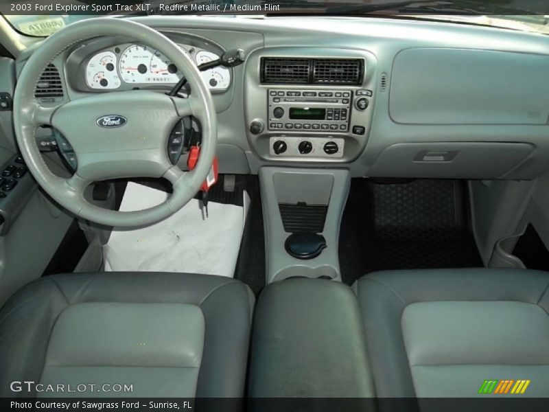 Redfire Metallic / Medium Flint 2003 Ford Explorer Sport Trac XLT