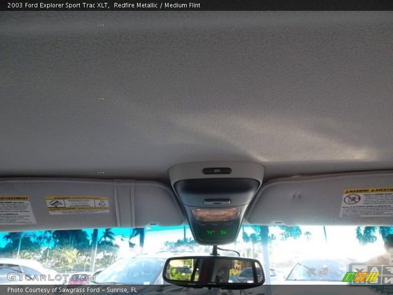 Redfire Metallic / Medium Flint 2003 Ford Explorer Sport Trac XLT