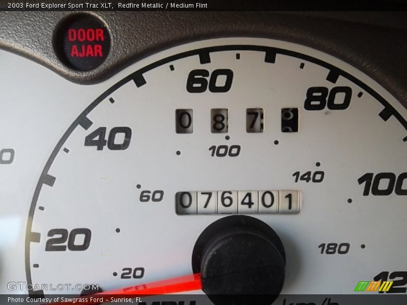Redfire Metallic / Medium Flint 2003 Ford Explorer Sport Trac XLT