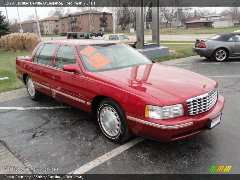 Red Pearl / Shale 1998 Cadillac DeVille D'Elegance