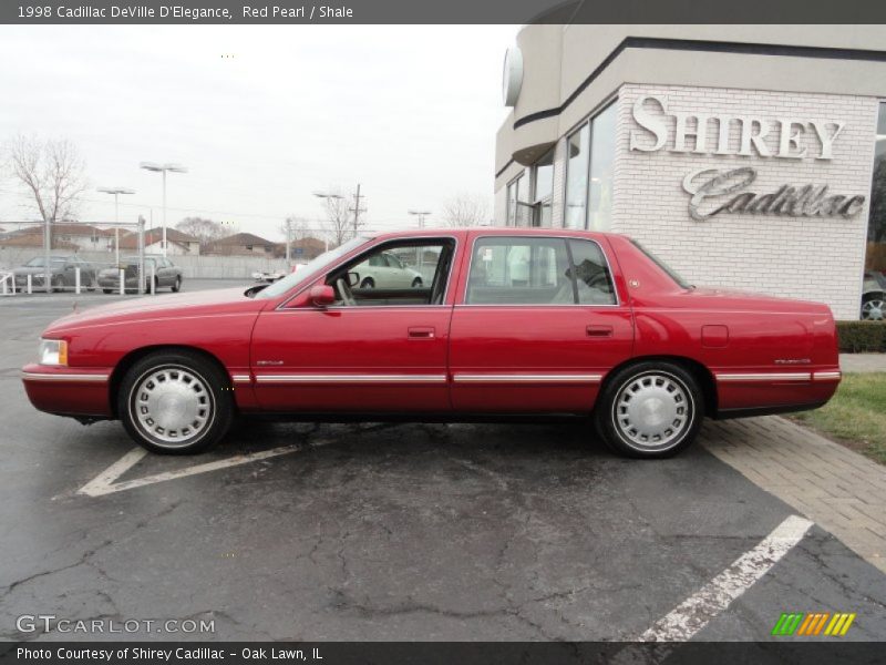 Red Pearl / Shale 1998 Cadillac DeVille D'Elegance